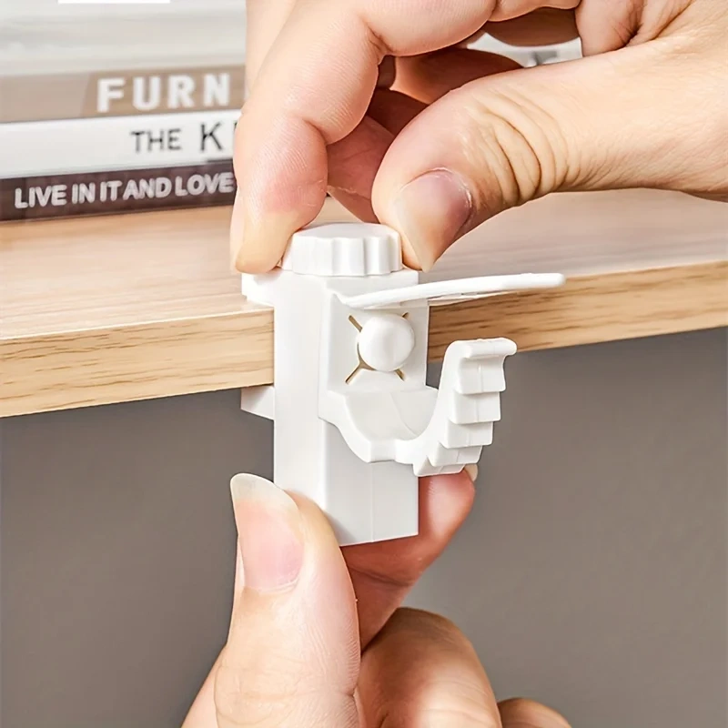 2pcs Curtain Rods Bracket Hanger Hooks: The Perfect Wall Organizer for Your Home!