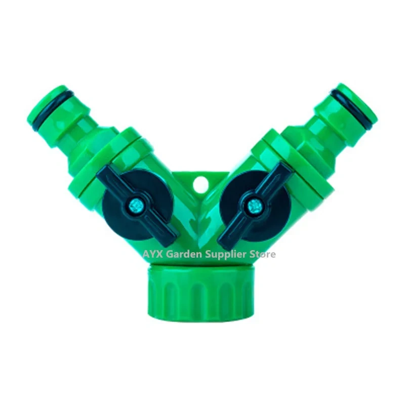 1 Pcs Y Connector Resealable Tape Quick Coupling Drip Irrigation System Adapter 2-way Valve Garden Irrigation G3 / 4 "