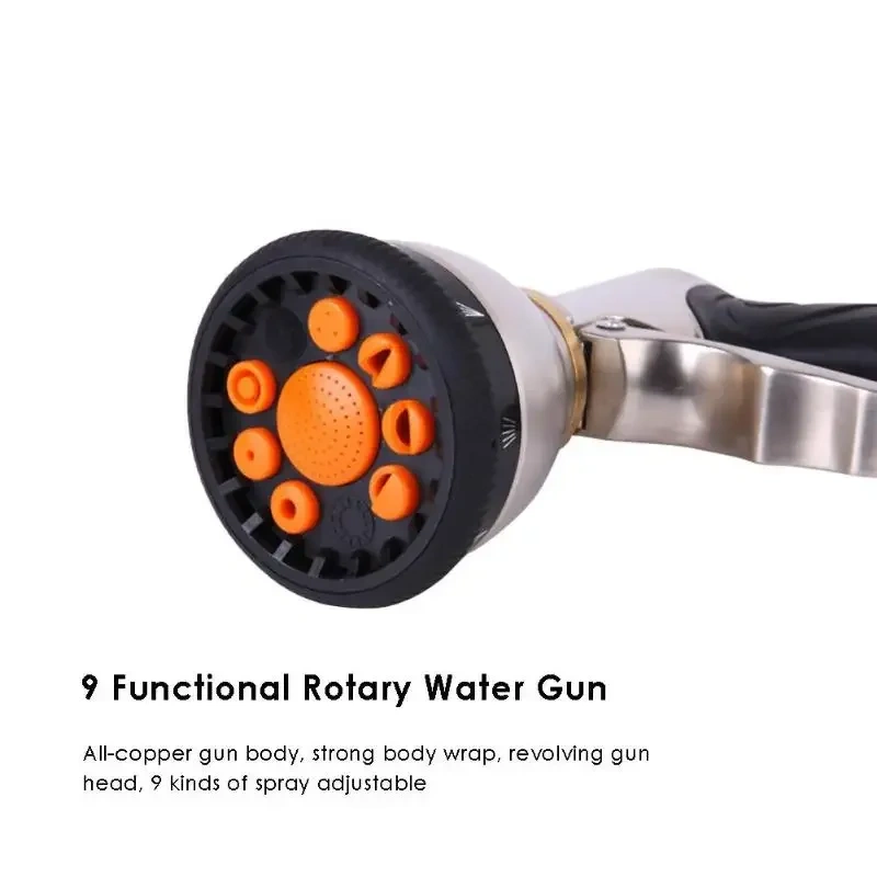 New High-Pressure Water Spray Gun Car Washer Hose Spray Bottle Garden Watering Sprinkler Cleaning Water Gun