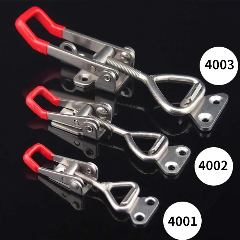 1pcs 304 stainless steel Adjustable Box buckle, Horizontal fixture,fast Door bolt clamp,no rust,More sturdy more durable
