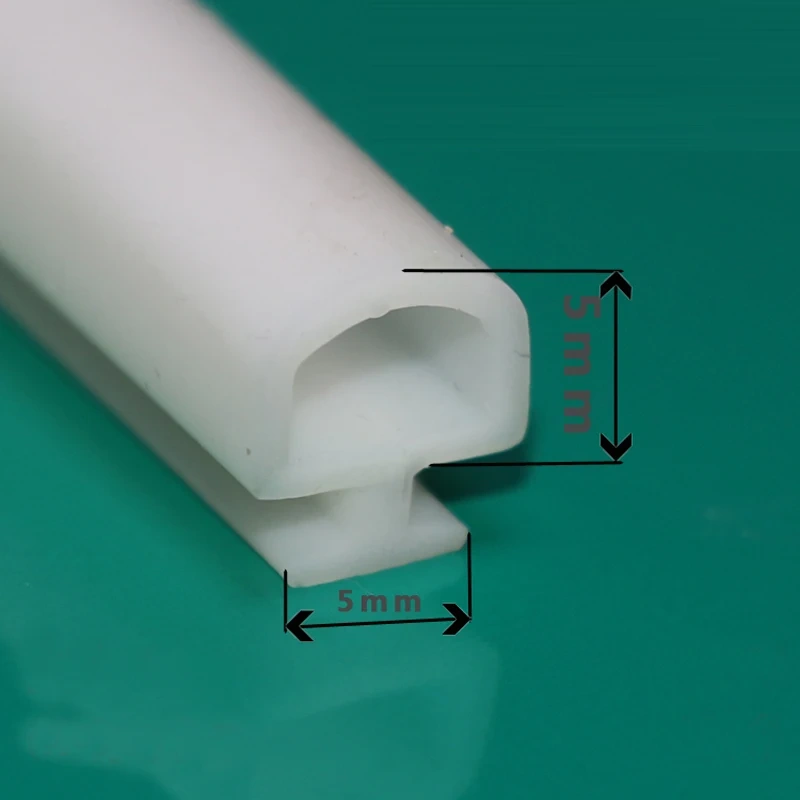 6Meter White Silicone Rubber sealing strips  aluminum door/window sealed plastic strips energy saving windows &doors