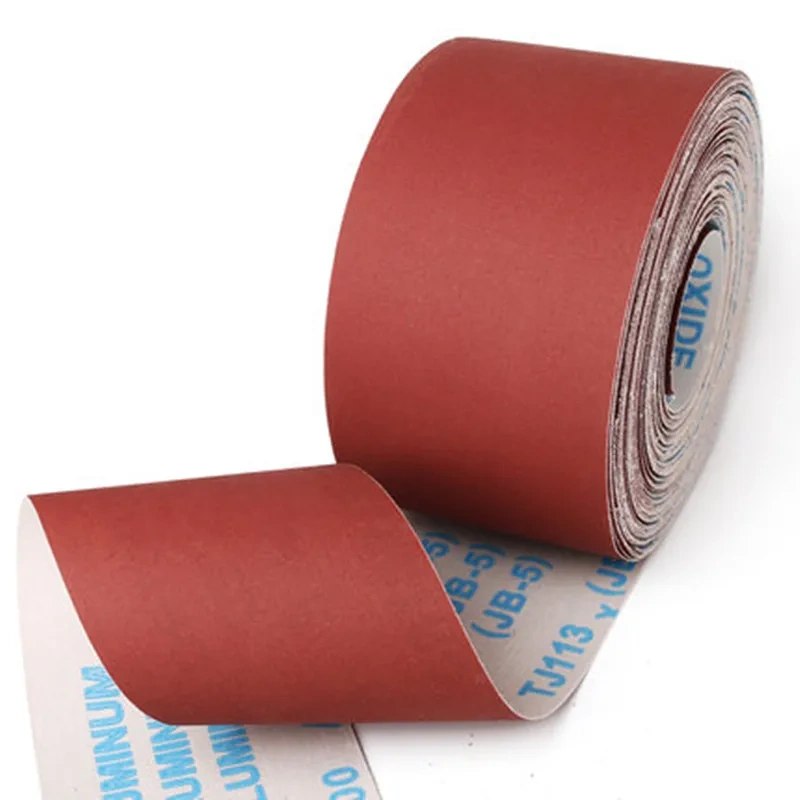 10cmx100cm Woodworking polished gauze roll shredded sandpaper  furniture metal sanding cloth #80/120/150/180/240/320/400/600M