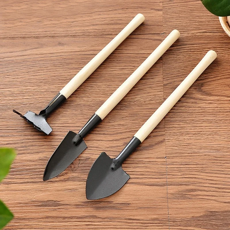 1 Set Garden Mini Cultivating Transplanting Kit Plants Seedling Succulent Transplanter Shovel Rake Spade Drilling Fertilize Tool