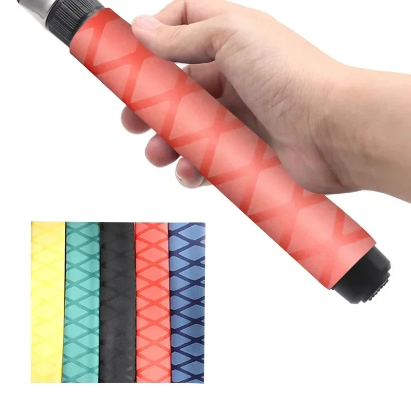 1M Anti-slip heat shrink tube for fishing rod DIY electrical insulation 5 colors 15/18/20/22/25/28/30/35/40/50mm