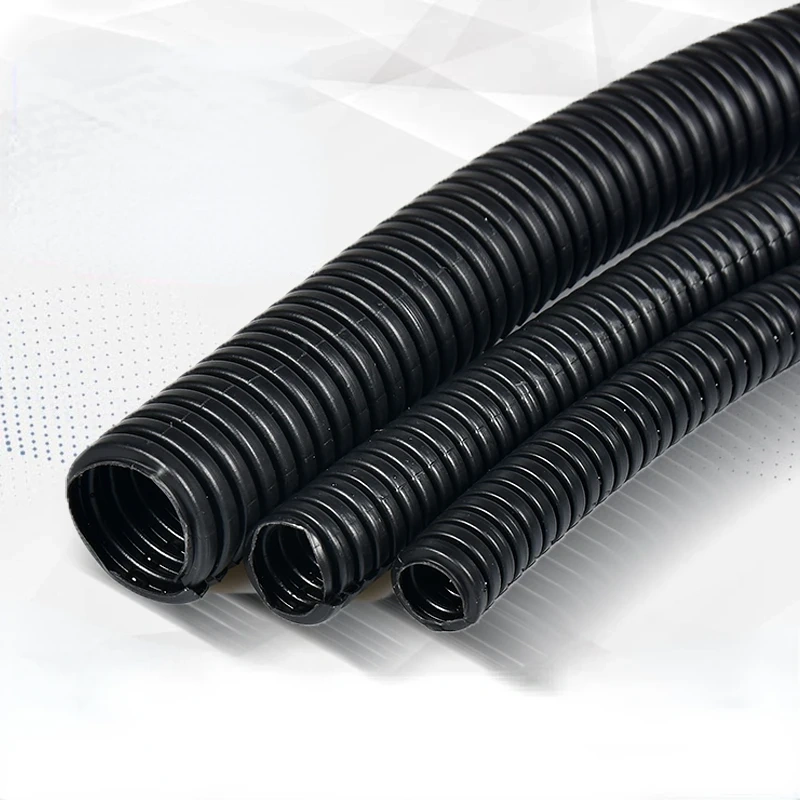 1M 4.5mm-17mm PP corrugated pipe auto corrugated car cable insulation tube harness corrugated housing housing