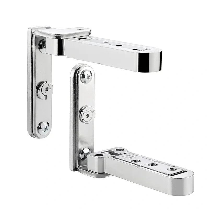 2pcs Invisible Door Hinges 3D Adjustable Swivel Zinc Alloy Hidden World Hinge For Kitchen Home Furniture Hardware