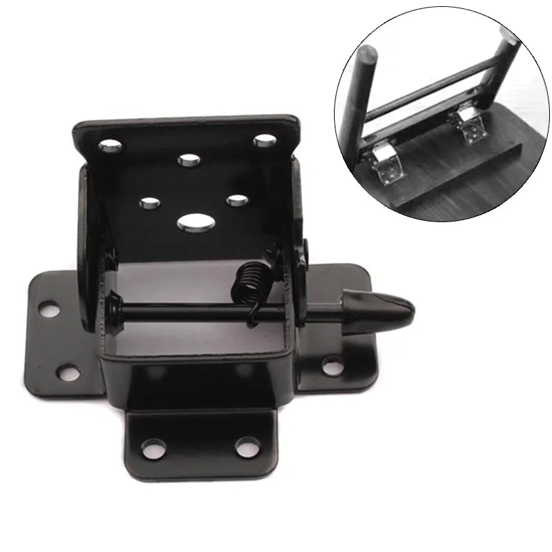 2pcs New Folding Table Chair Leg Hinge 90 Degree Self Locking Furniture Bracket Hinges Hardware Accessories