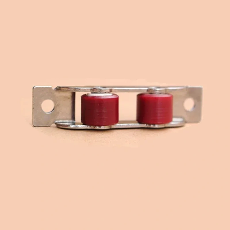 4 Pcs/lot stainless steel door window silent nylon pulley slot wheel sliding door fittings glass door sliding rollers