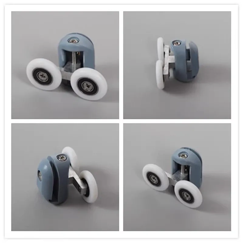 4/8pcs Zinc alloy double shower door roller wheel runner/pulleys/rollers/wheels bearing diameter 19mm/20mm/23mm/25mm/27mm