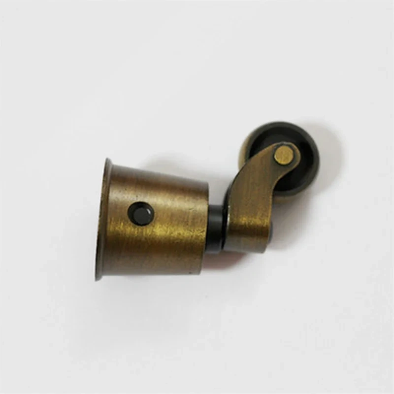 4PCS/LOT 38*63mm Premintehdw Zinc Round Cup Caster Swivel Castor Castors Brush Brass Finish