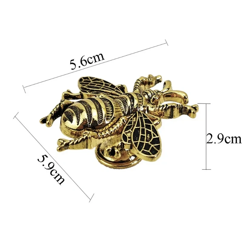 American Retro Bee shape Solid Brass Furniture Handle Door Knobs and Handles for Cabinet Kitchen Cupboard Drawer Pull Home Decor