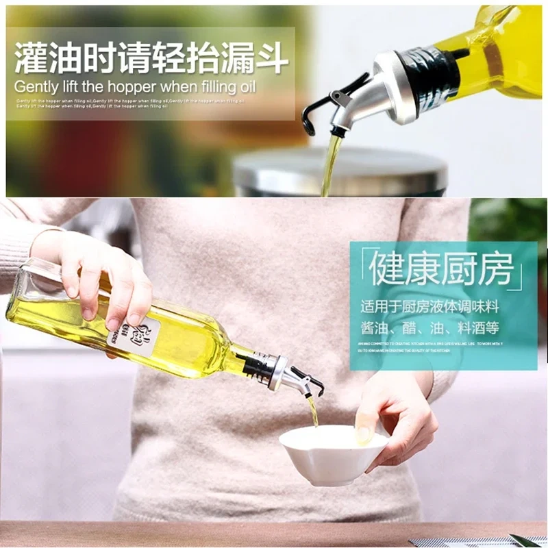 4pcs Plastic Wine Bar Bottle Dispenser Liquid Pourer Stopper Tap Cork Bartender Nozzle Wine Olive Oil leak proof Pourer Sprayer