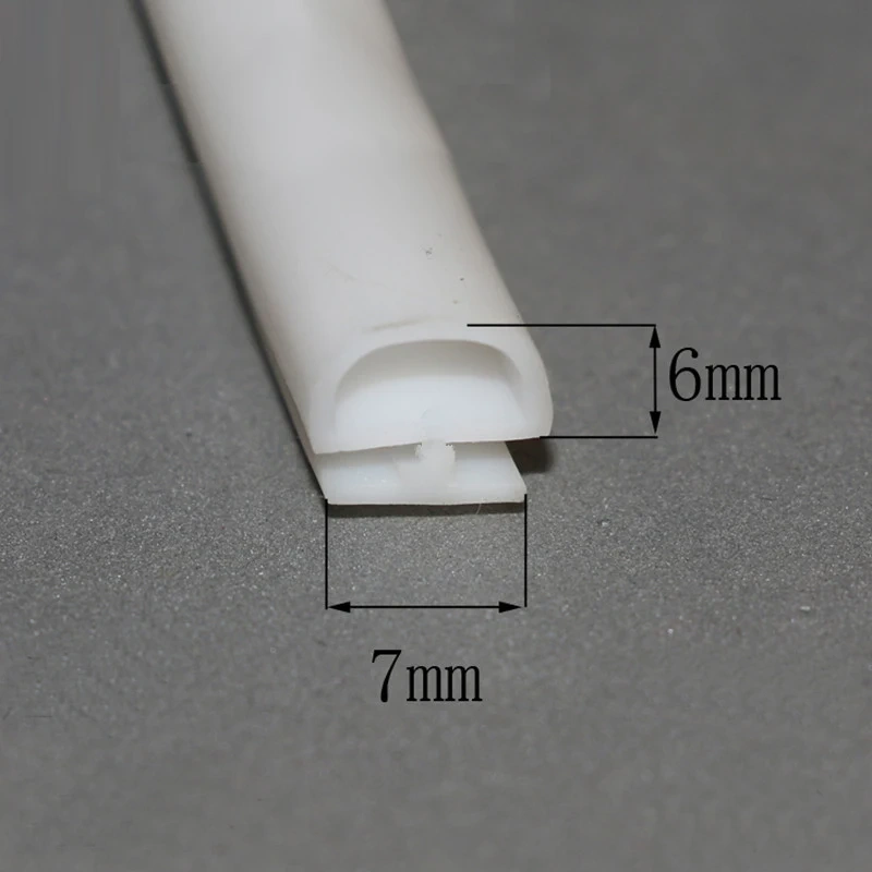 6Meter White Silicone Rubber sealing strips  aluminum door/window sealed plastic strips energy saving windows &doors