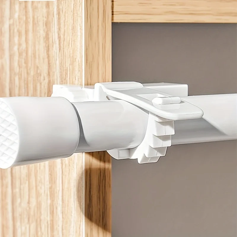 2pcs Curtain Rods Bracket Hanger Hooks: The Perfect Wall Organizer for Your Home!