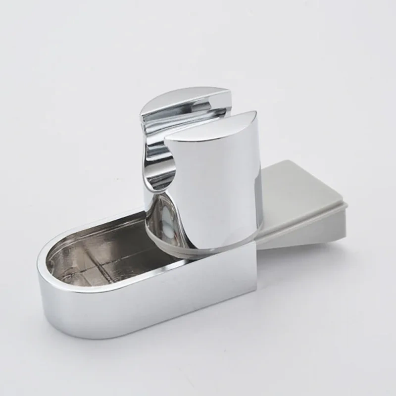 1Pcs Adjustable ABS Chrome Handheld Shower Holder Bracket Rail Bracket Slider Shower Wall Mounting Brackets for Shower Head