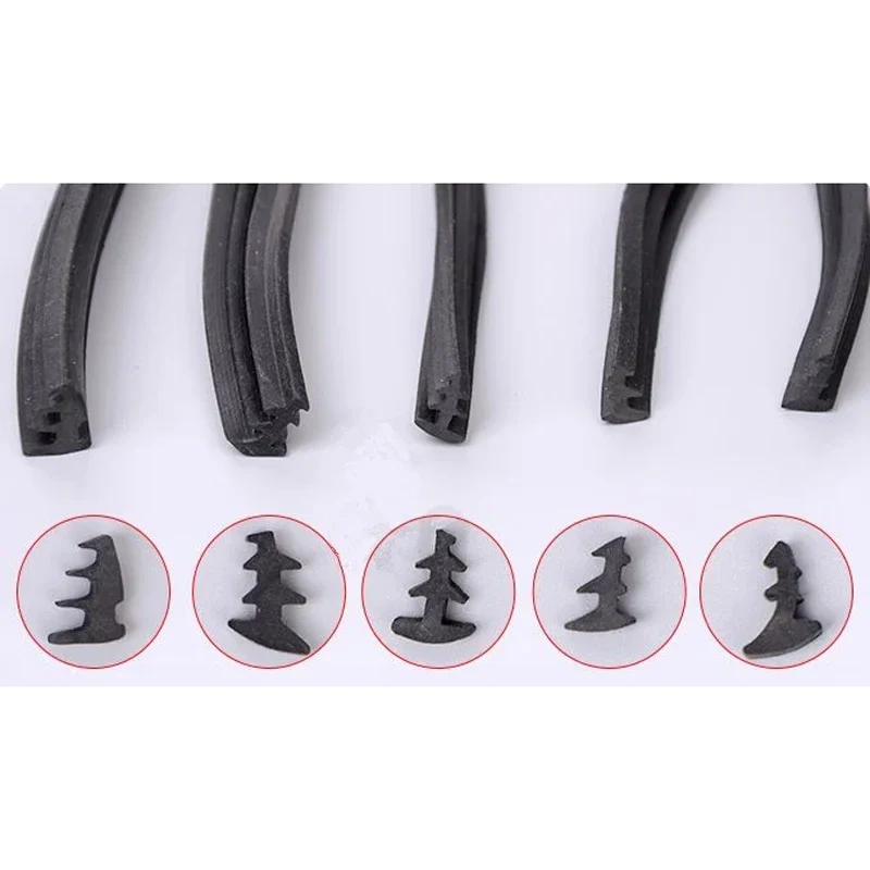 10 meters rubber sealing strip door and window glass soundproof windproof moisture proof fixed sealing strip