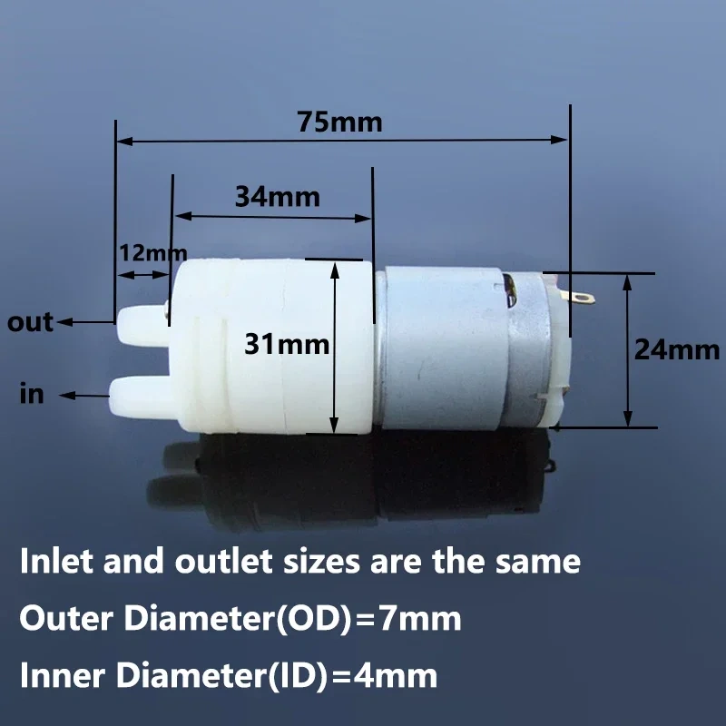 1pcs  280 3V/3.7V Low NoiseMiniature Diaphragm Pump Self-priming /Tea Accessories /Metering Water Pump