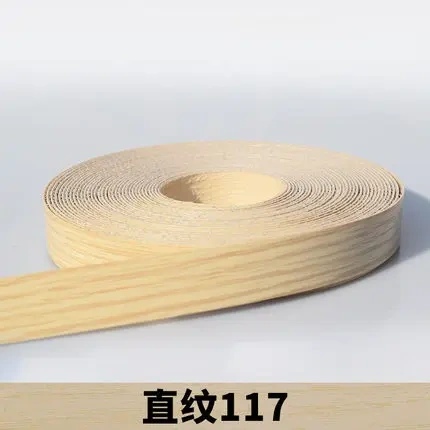 10M Self adhesive Furniture Wood Veneer Decorative Edge Banding PVC for Furniture Cabinet Office Table Wood Surface Edging