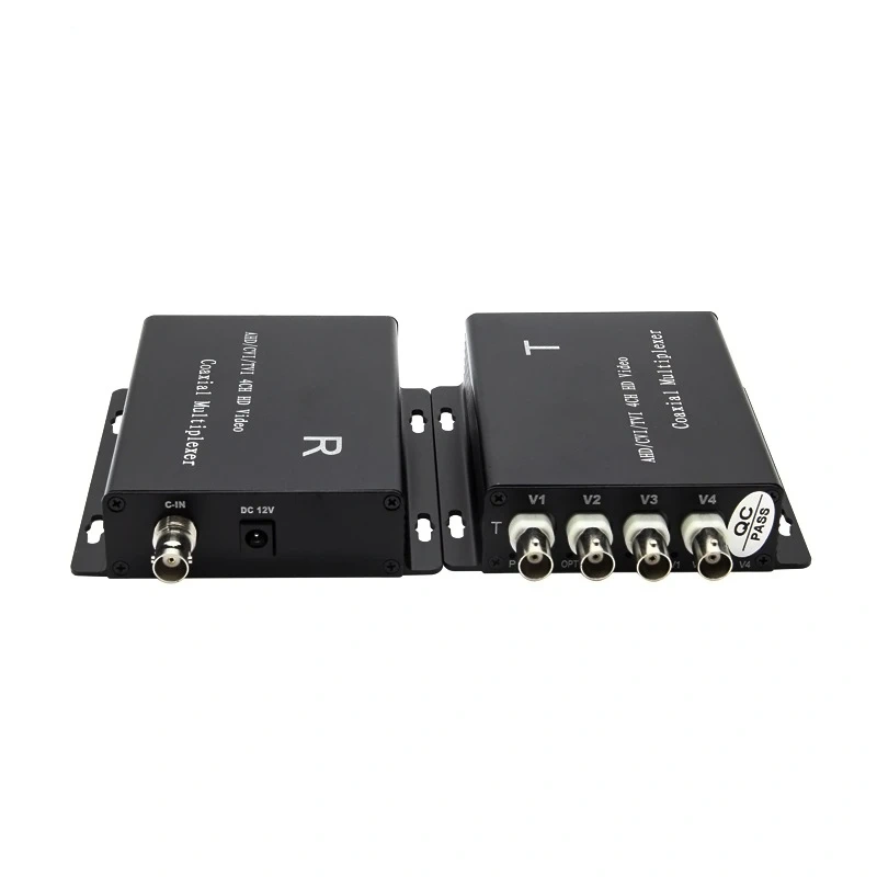 2PCS Connectors 4 channel AHD/TVI/CVI 5MP video coaxial multiplexer Security Signal Transmission Distance for AHD Camera