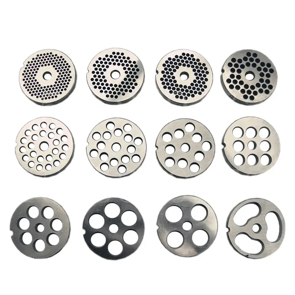 #22 Type Replaceable Meat Grinder Plate Hole 3-24mm Manganese Steel Chopper Disc For Mixer Food Chopper