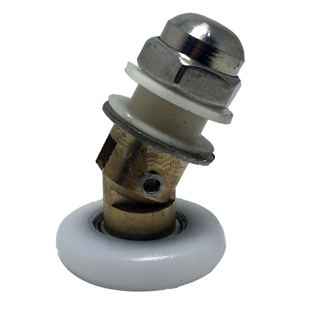 4pcs Shower Door Rollers/Wheels Universal eccentric pulley Stainless steel track eccentric adjustable bathroom pulley