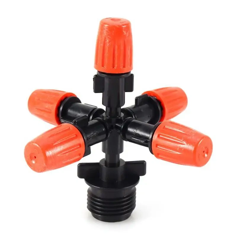 Garden Sprinklers Automatic Watering Grass Lawn 360 Degree Circle Rotating 5 Nozzles  Pipe Hose