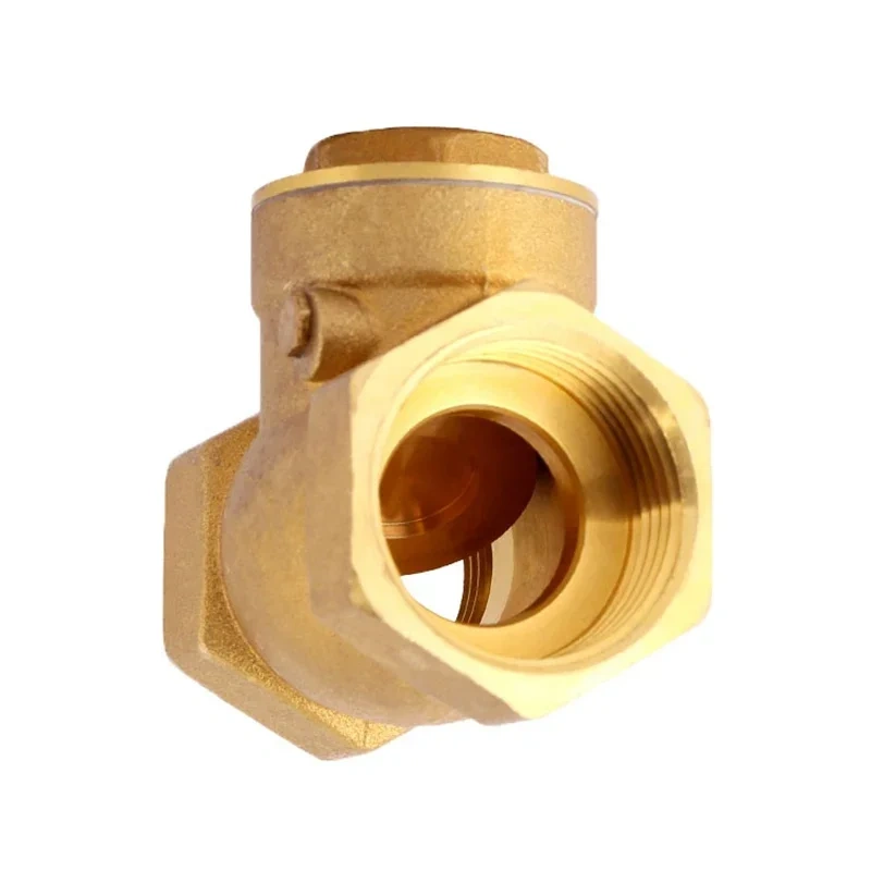 1/2" 3/4" 1" BSP Female Thread Brass Swing Check Valve One Way Non-return Valve for Water Aquarium Float Valve 1-1/4" 1-1/2" 2"