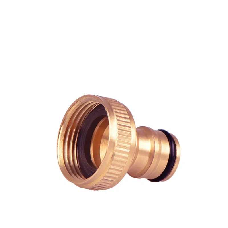 Copper 1'' Inch Female Thread Joint Garden Hose Tap Adaptor Water Systems Irrigation Car Wash Connectors Fittings