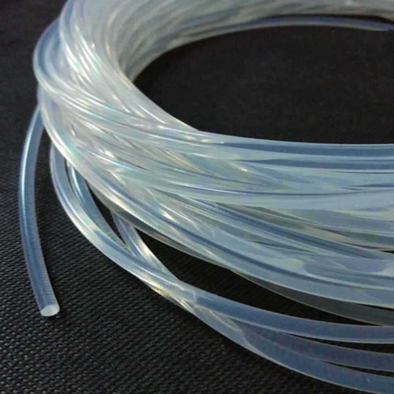Food Grade Transparent Silicon Rubber Solid Seal Strip Round Bar Dia. 1 1.5 2.5 3.5 4 5 6 7 8 9 10 11 12 14 16 18mm