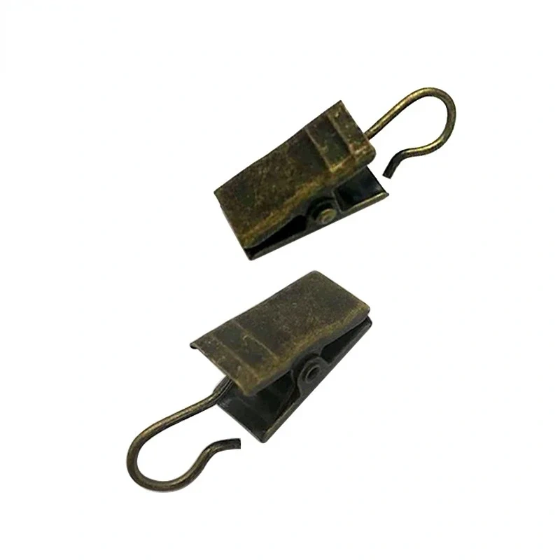 20PCS/Set Sturdy and Durable Window Curtain Hook Clips Home Window Accessories Solid Iron Drapery Hook