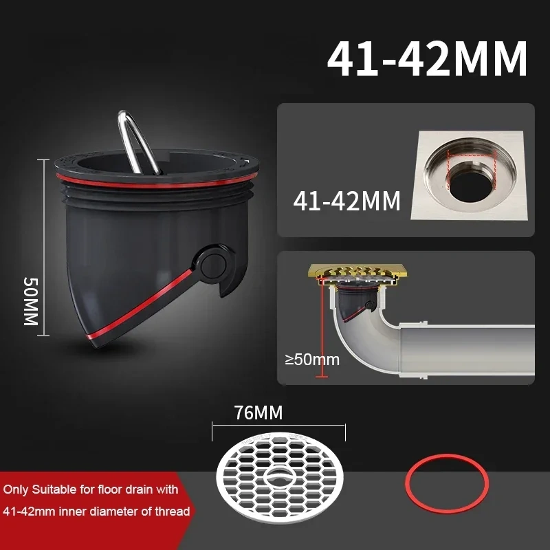 Floor Drain Deodorizer Floor Strainer Plug Trap Sewer Seal Leak Siphon Bathtub Plug Smell Proof Shower Floor Sink Strainer Ralo