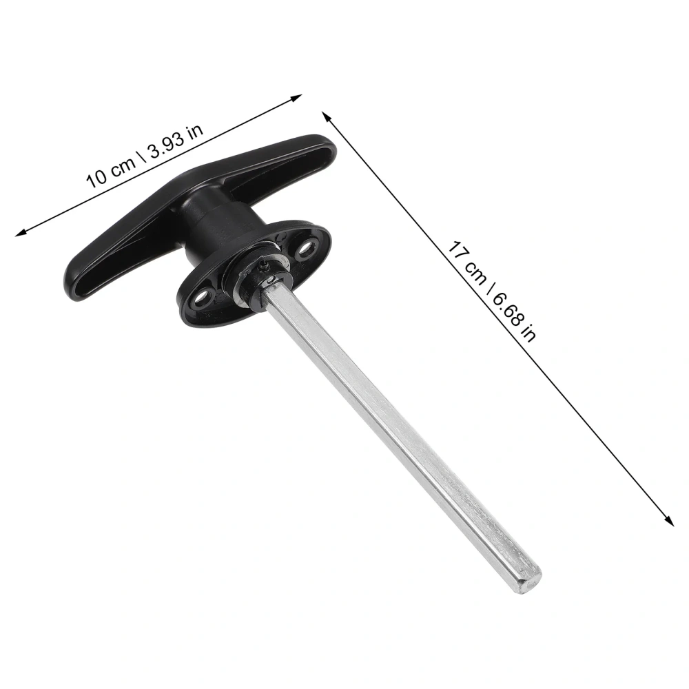 Kit Handle Barn Chassis Universal Door Lock T-Handle Garage with Shed Hardware Assembly