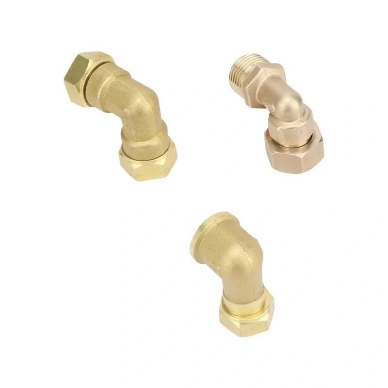 1pcs Brass Elbow G1/2 Junction Union Joint Coupling 1/2" Male/Female Connector Plumbing Pipe Fittings Copper Connection Adapters