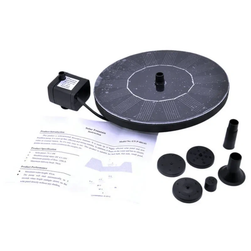 Solar Power Fountain Garden Sprinkler  Floating Water Pump  Systerm Decoration