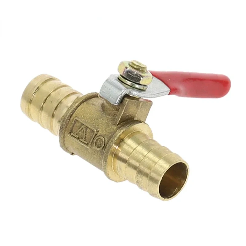 1pcs small Valve 6mm 8mm 10mm 12mm Hose Barb Inline Brass Water Oil Air Gas Fuel Line Shutoff Ball Valve Pipe Fittings