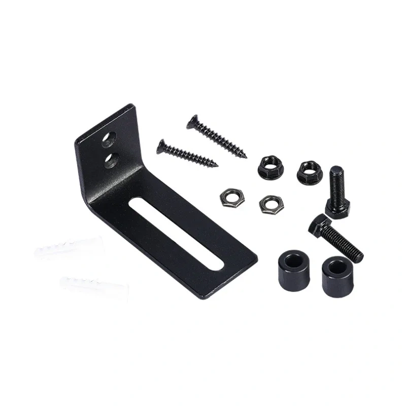 Heavy Duty Sliding Barn Door Floor Guide,Adjustable Roller,Wall Mount System,Flush Bottom Design Double Roller Bearing
