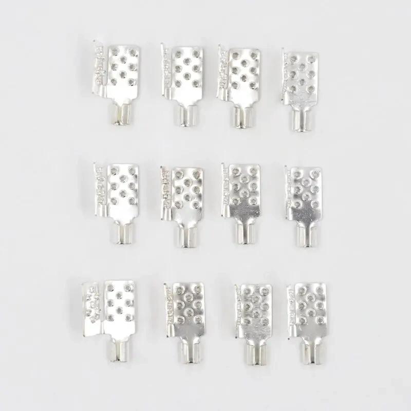 10/20/30/40/50/100PCS Underfloor Heating Film Clamps Special Silver Connectors Clamps For Connect Cable