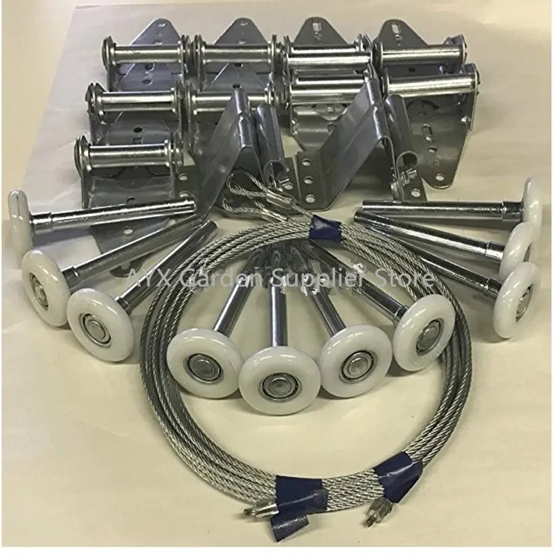 Garage Door Hardware Kit.Tune Up Garage flap door pulley track wheel