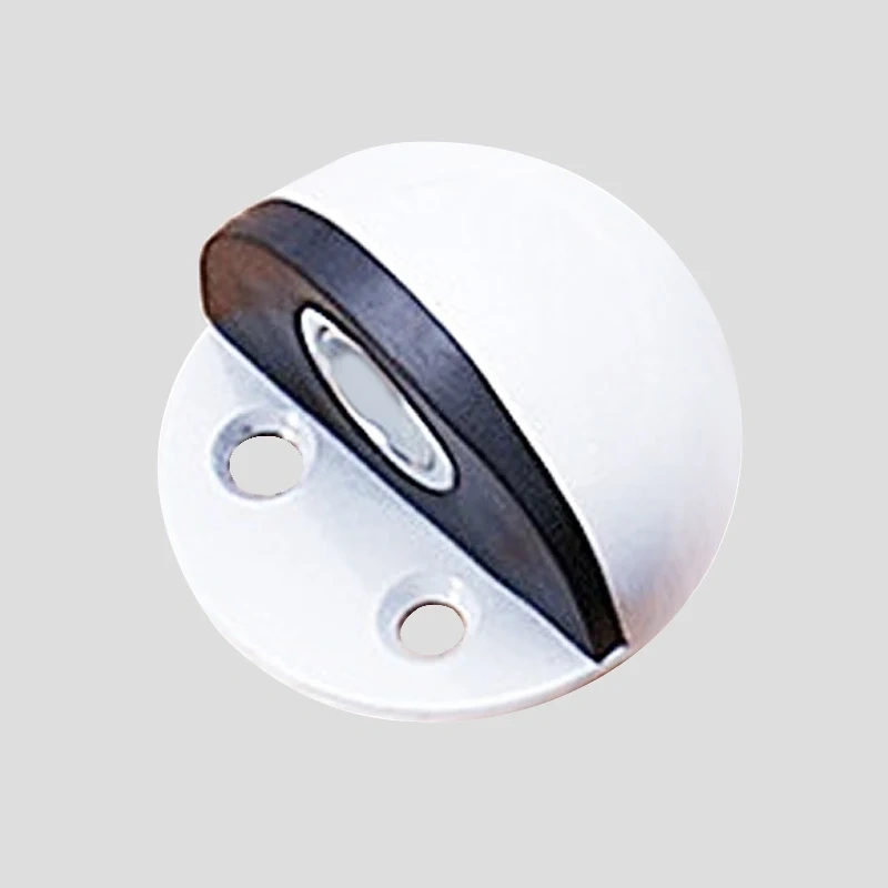 Stainless Steel Rubber Magnetic Door Stopper Non Punching Sticker Hidden Door Holders Floor Mounted Nail-free Door Stops