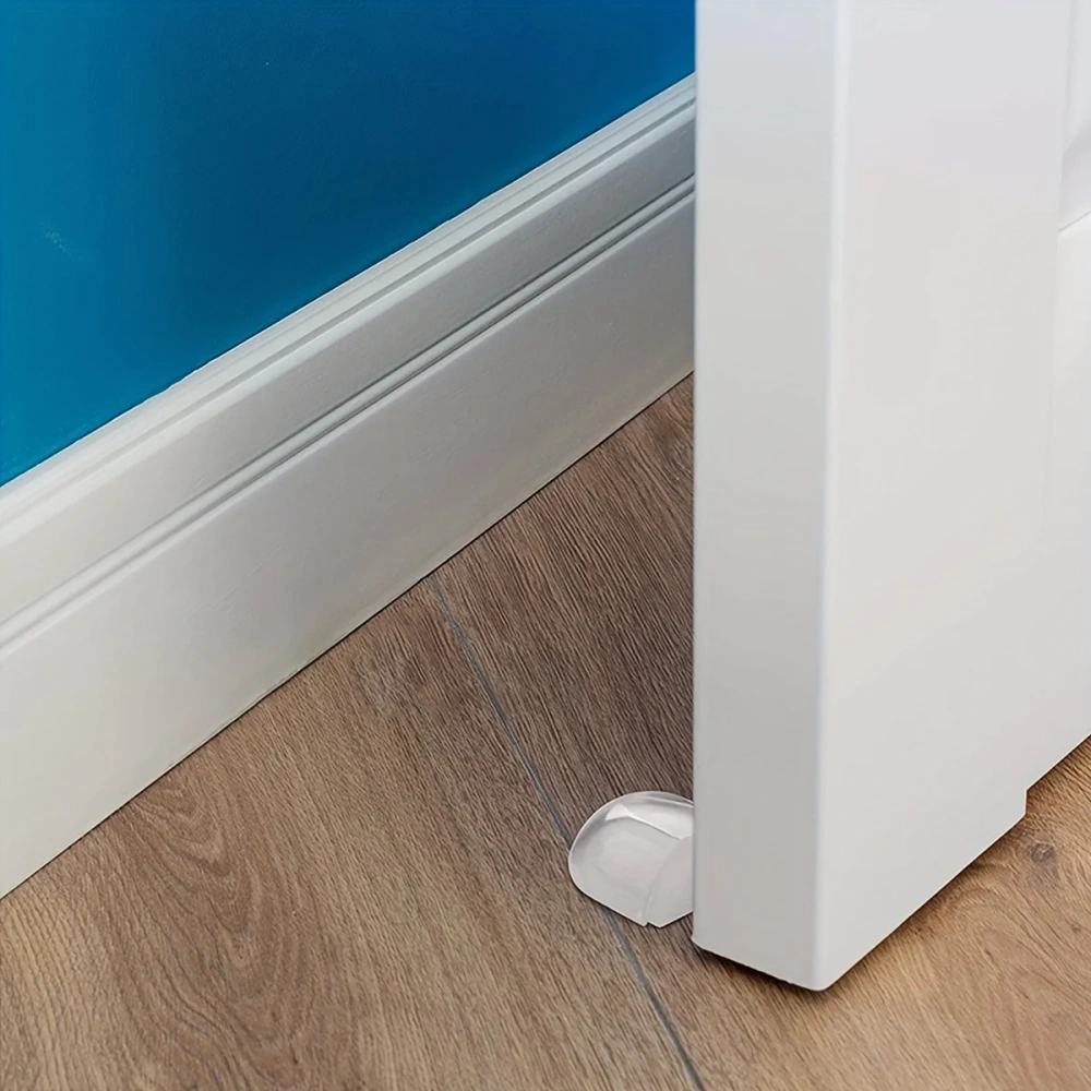 1pc Floor Door Stopper No Drill Shower Door Stopper Self Adhesive Door Stoppers Wall Protectors Acrylic Stoppers