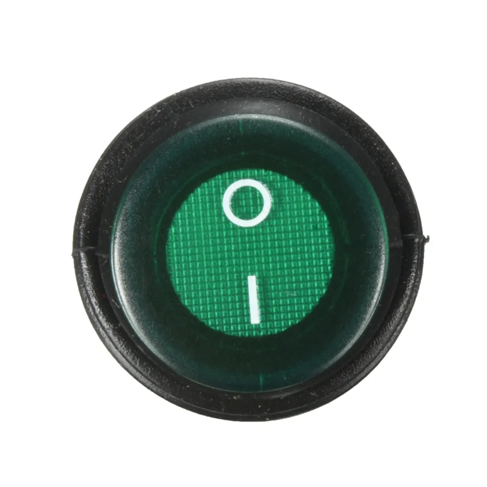1pc OLS 250V DC 10A On/Off Rocker Switch IP65 Waterproof 3Pin SPST LED illuminated
