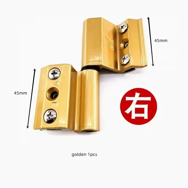 1pc Zinc alloy Door and Window Hinge Broken Bridge Heat Insulation Flat Open Window Hinge Hardware Folding Thickened Hinges