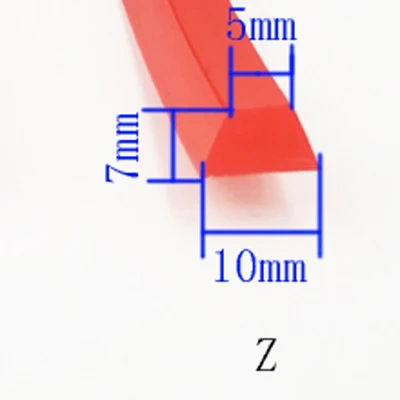 1 m red connected polyurethane triangle conveyor belt PU belt polyurethane industrial belt drive belt Transmission belts