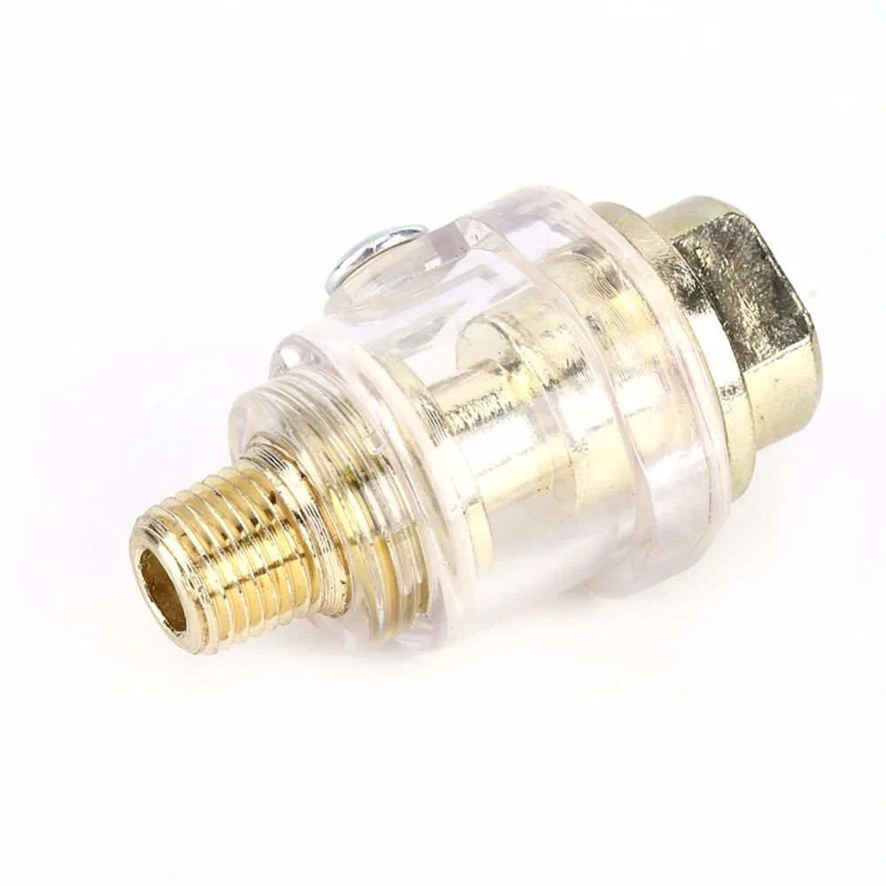 1/4 Inch NPT In-Line Oiler Lubricator for Pneumatic Tool & Air Tool Compressor Pipe Hose Oiler Accessories