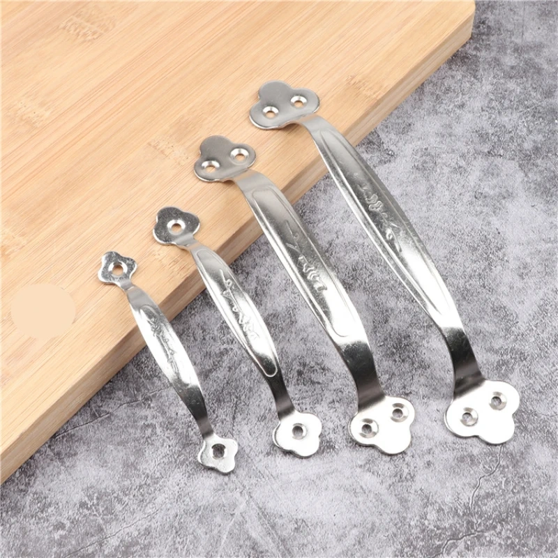 4PCS Stainless steel handle open cabinet door cabinet drawer handle window wooden door old thickened small handle accessories