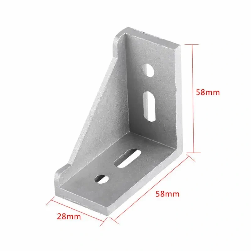 5/10pcs corner fitting corner aluminum connector bracket fastener 2020 3030 4040 2028 3060 series industrial aluminum profile