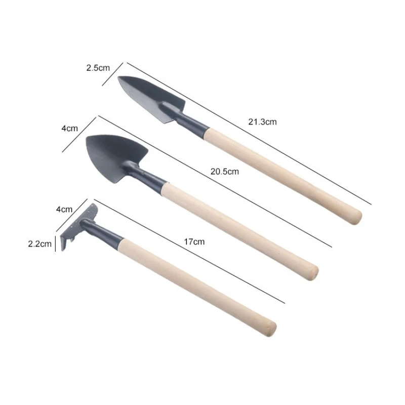 1 Set Garden Mini Cultivating Transplanting Kit Plants Seedling Succulent Transplanter Shovel Rake Spade Drilling Fertilize Tool