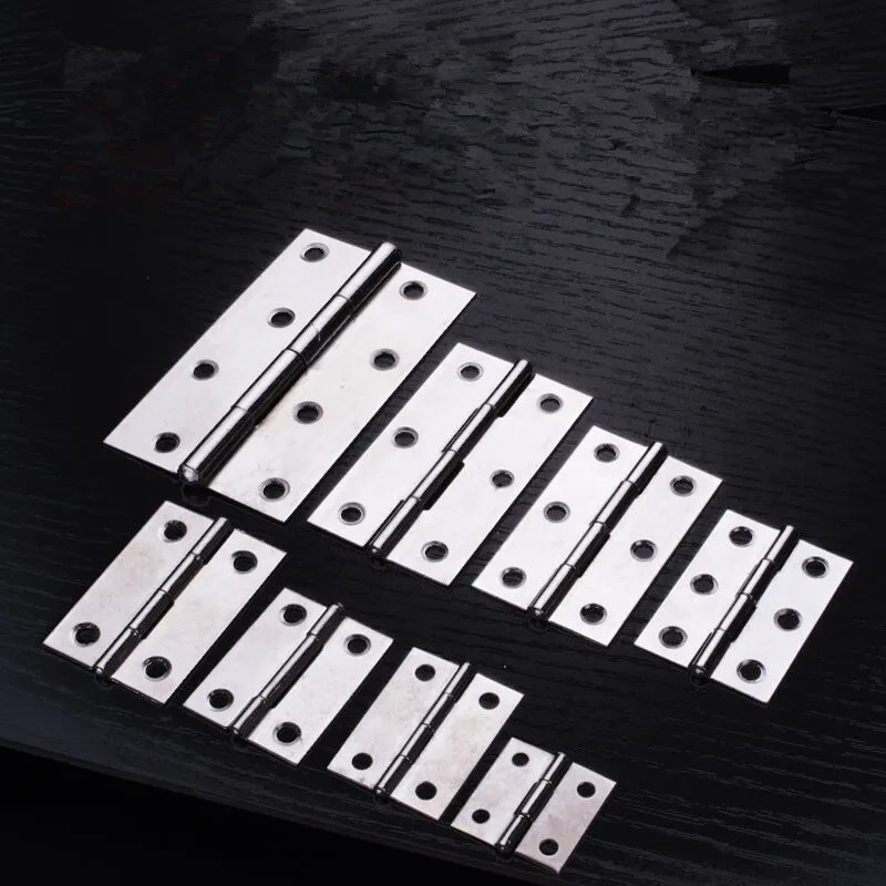 304 Stainless Steel Flat Hinge Cabinet Doors 1 inch 1.5 inch 2inch 2.5 inch 3inch 4inch Windows Hinge Wooden Box Mini Hinge