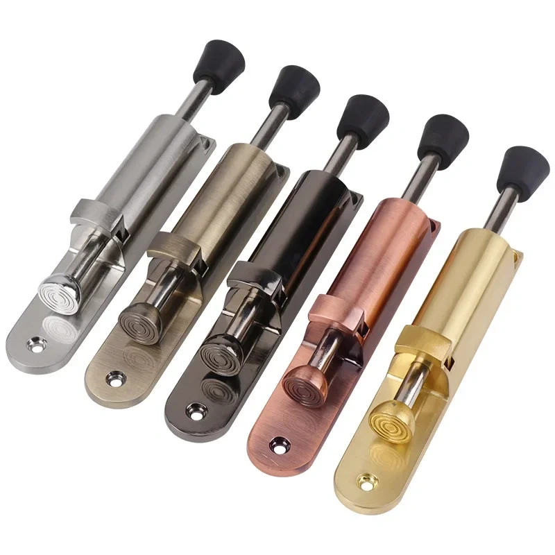 Zinc Alloy Foot door suction Foot  windproof door stop telescopic resistance spring positioner door holder