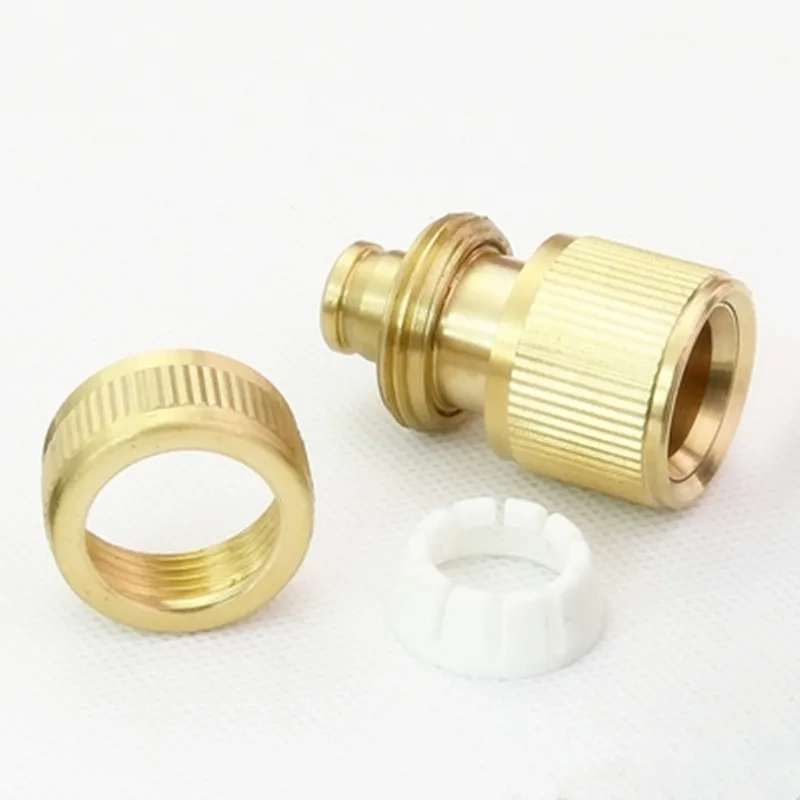 1pcs Quick Connector Tap for Garden Aluminum Micro Irrigation Watering Hose Pipe Fitting Adapter Coupling